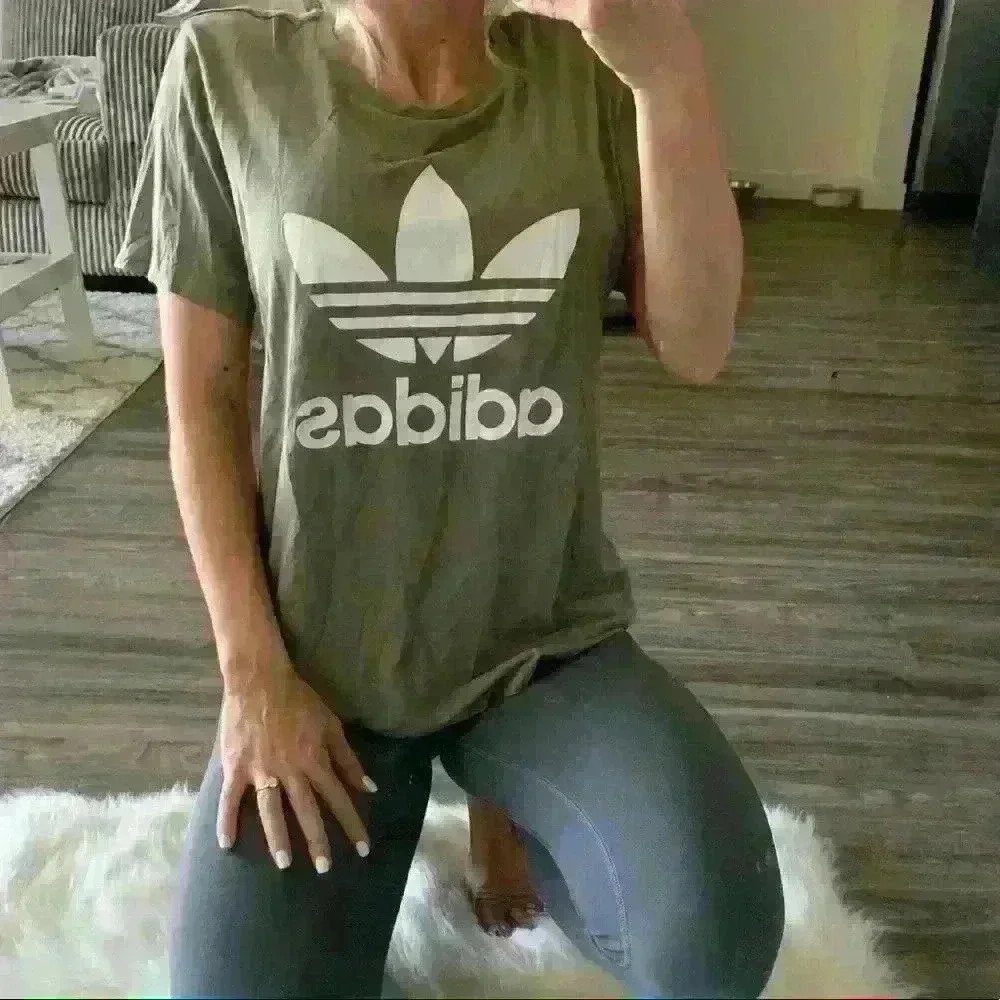 Adidas green t-shirt